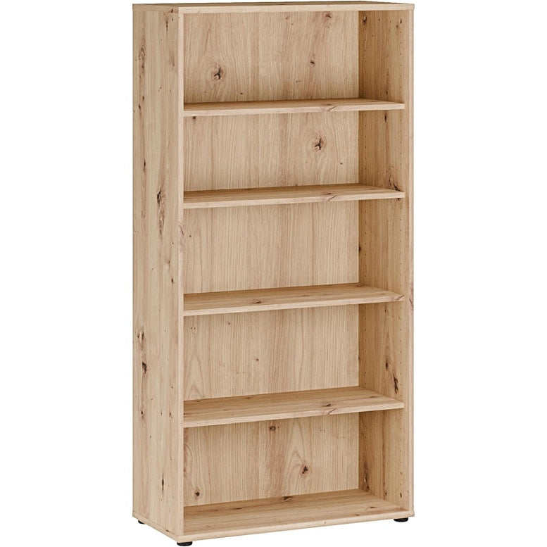 B¨¹cher- und Aktenregal mit 4 Einlegeb?den aus Holzwerkstoff in Artisan-Eiche, 73,7 ¡Á 149,5 ¡Á 34,8 cm