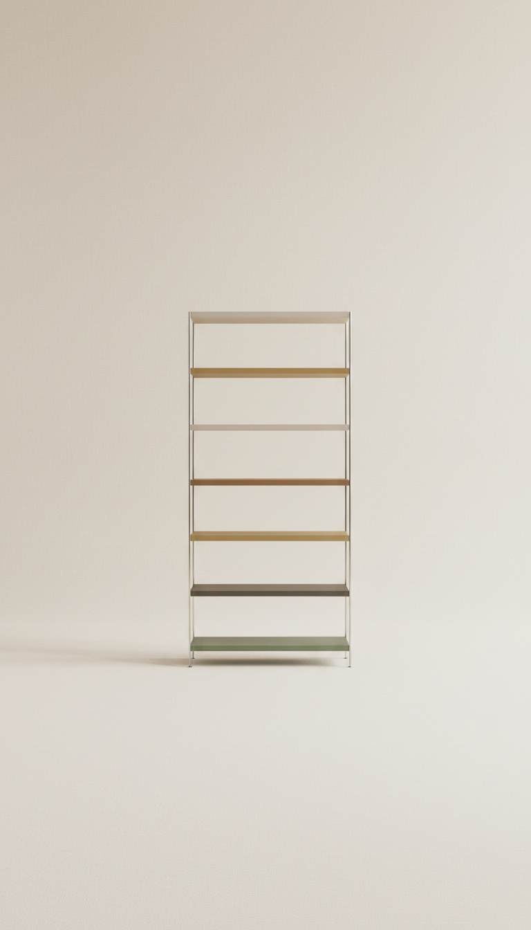 Minimalistisches Regal aus Eichenholz